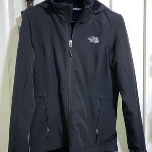 North Face Black zip up jacket
